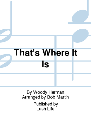 Book cover for That's Where It Is