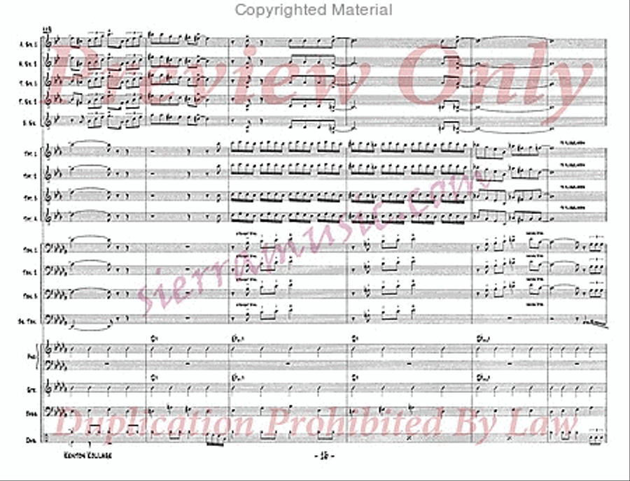 Kenton Kollage Big Band scores gallery preview page 17