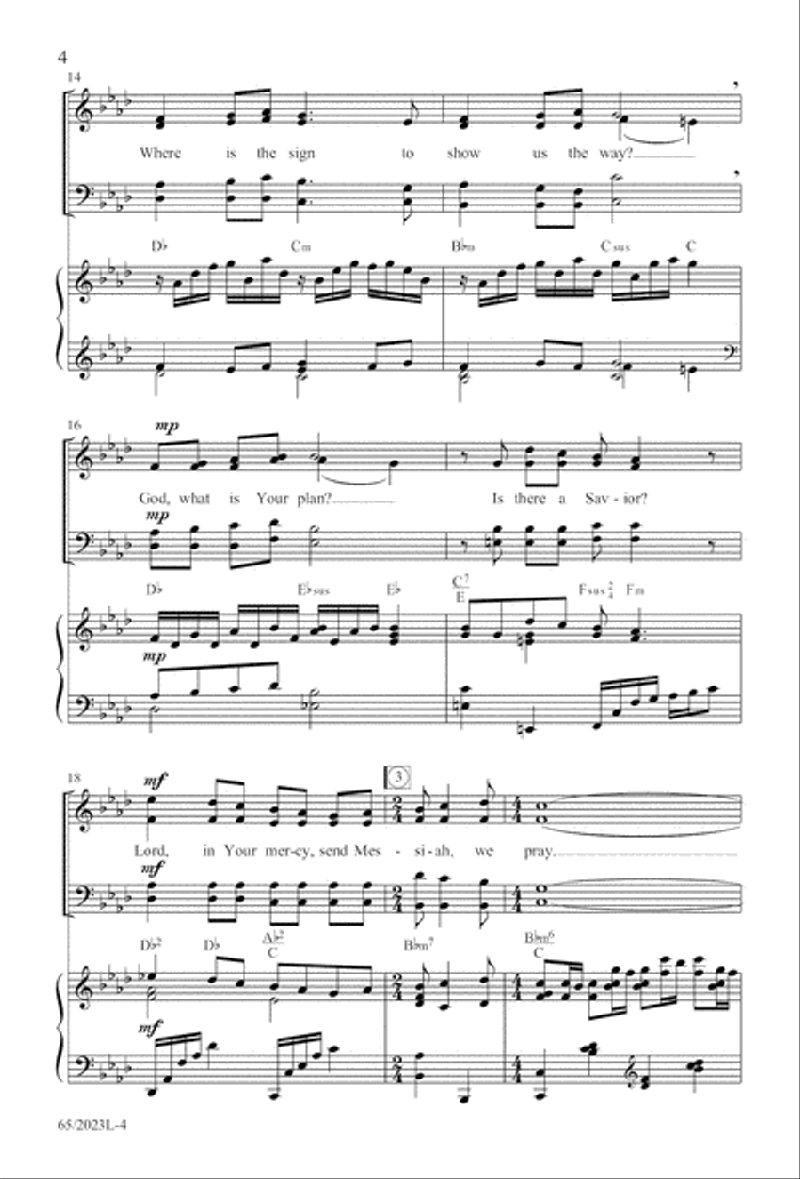 Child of Hope 4-Part scores gallery preview page 5