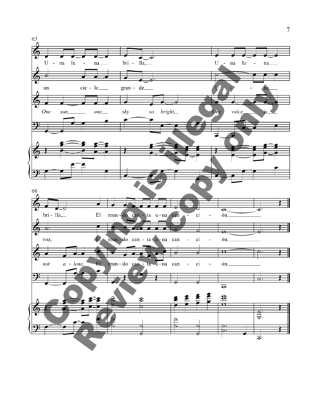 Una Luna Brilla (Full Score)