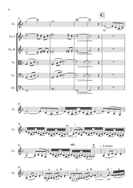 Triunfo, op. 23 - for clarinet and strings image number null