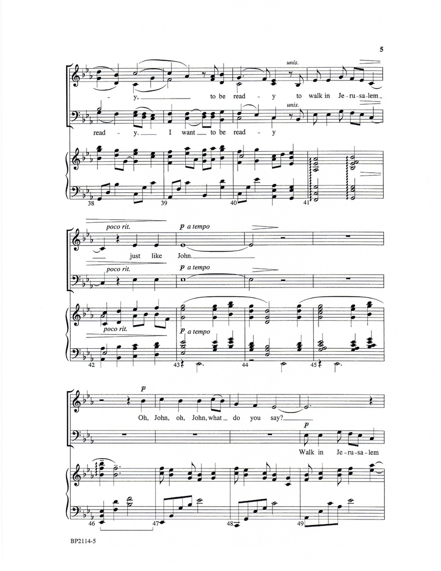 I Want to Be Ready 4-Part scores gallery preview page 5