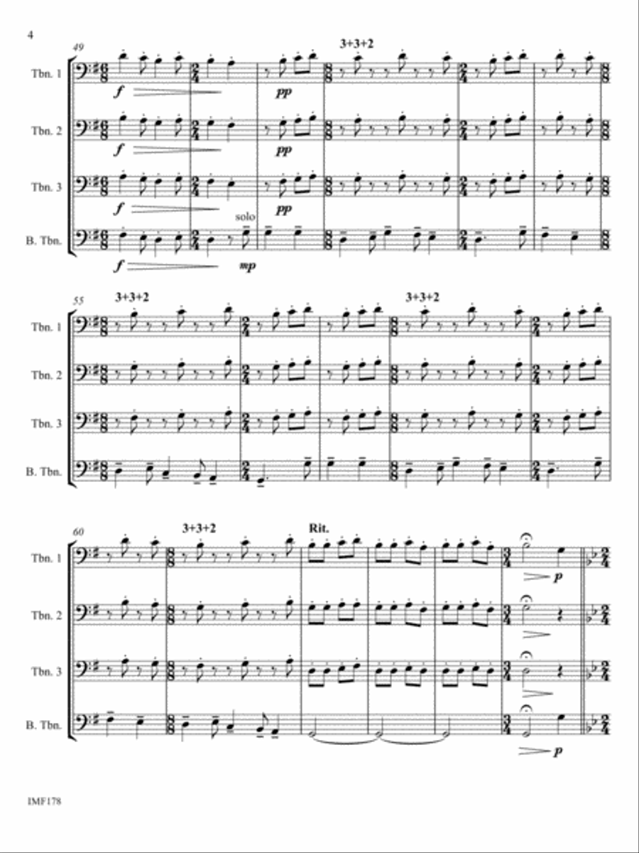 95@500 Trombone Quartet scores gallery preview page 6