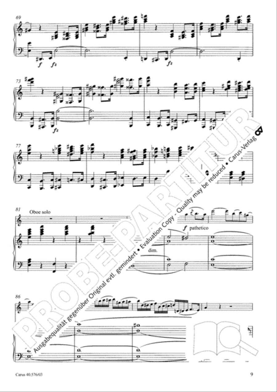 Oboe Concerto in A minor (Concerto per Oboe ed Orchestra in a) Clarinet scores gallery preview page 10