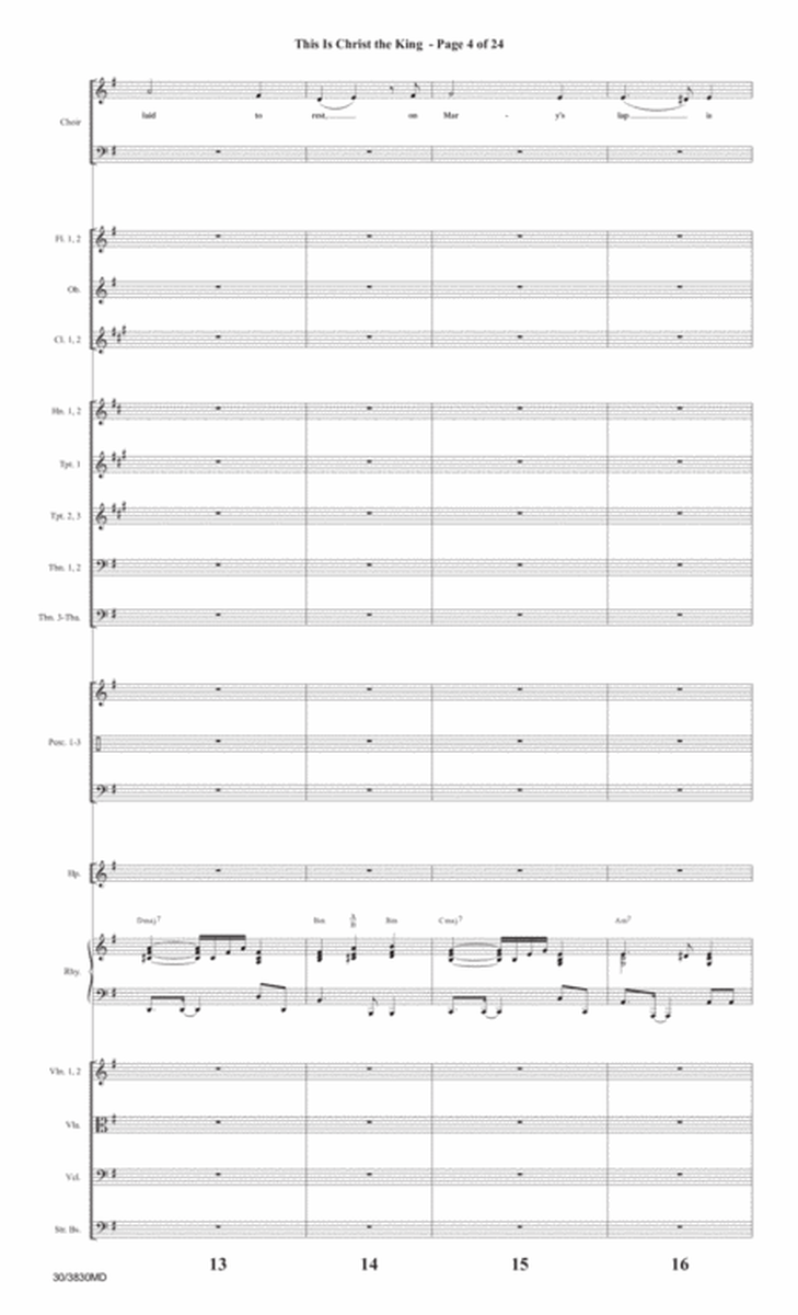 This Is Christ the King - Orchestral Score and Parts
