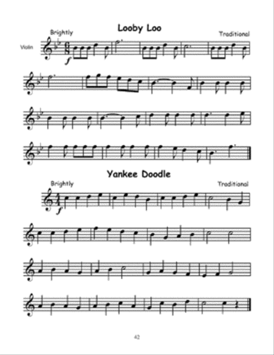 101 Easy Songs for Violin Violin Solo scores gallery preview page 3