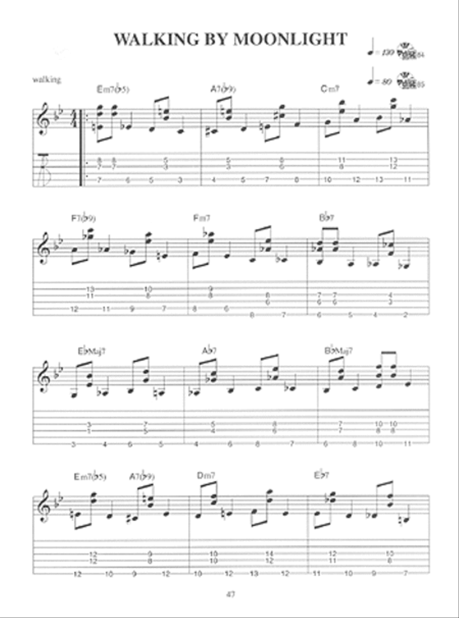 Walking Bass Lines for Guitar Guitar scores gallery preview page 3