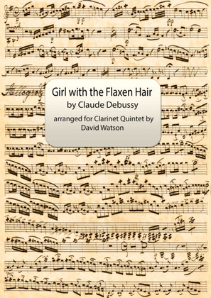 Girl with the Flaxen Hair (La fille aux cheveux de lin) for Clarinet Quintet