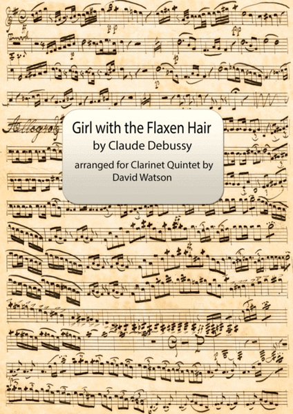 Girl with the Flaxen Hair (La fille aux cheveux de lin) for Clarinet Quintet image number null
