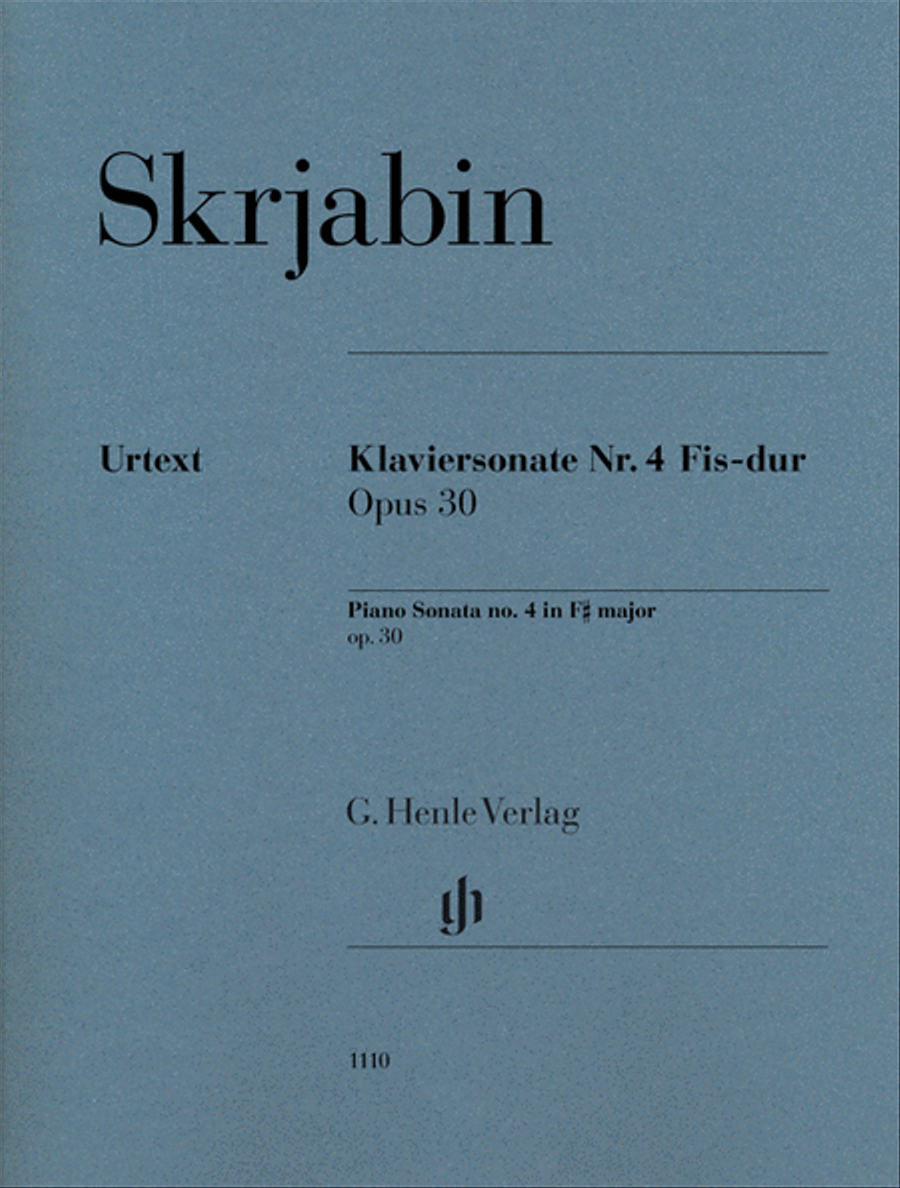 Piano Sonata No. 4 in F-sharp major, Op. 30 Piano Solo scores gallery preview page 1