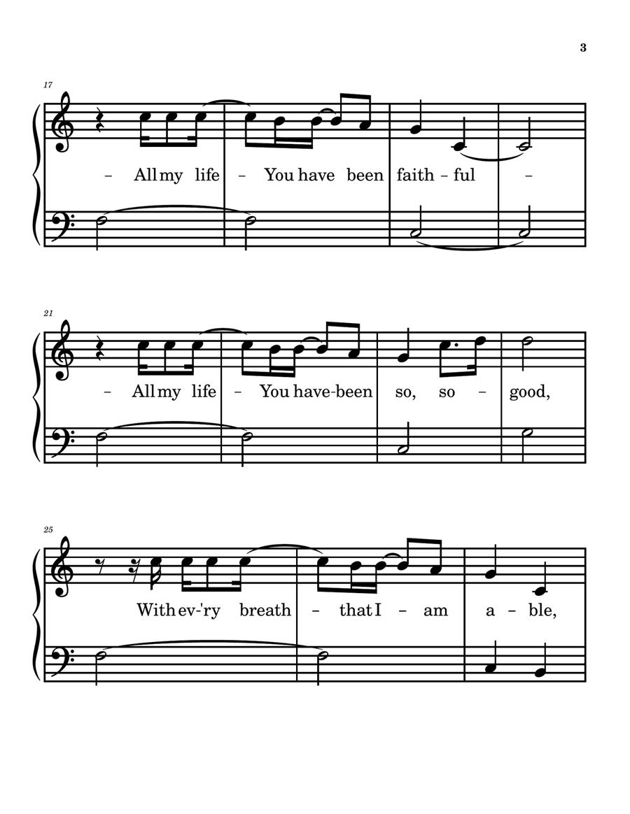 Goodness Of God Easy Piano scores gallery preview page 3