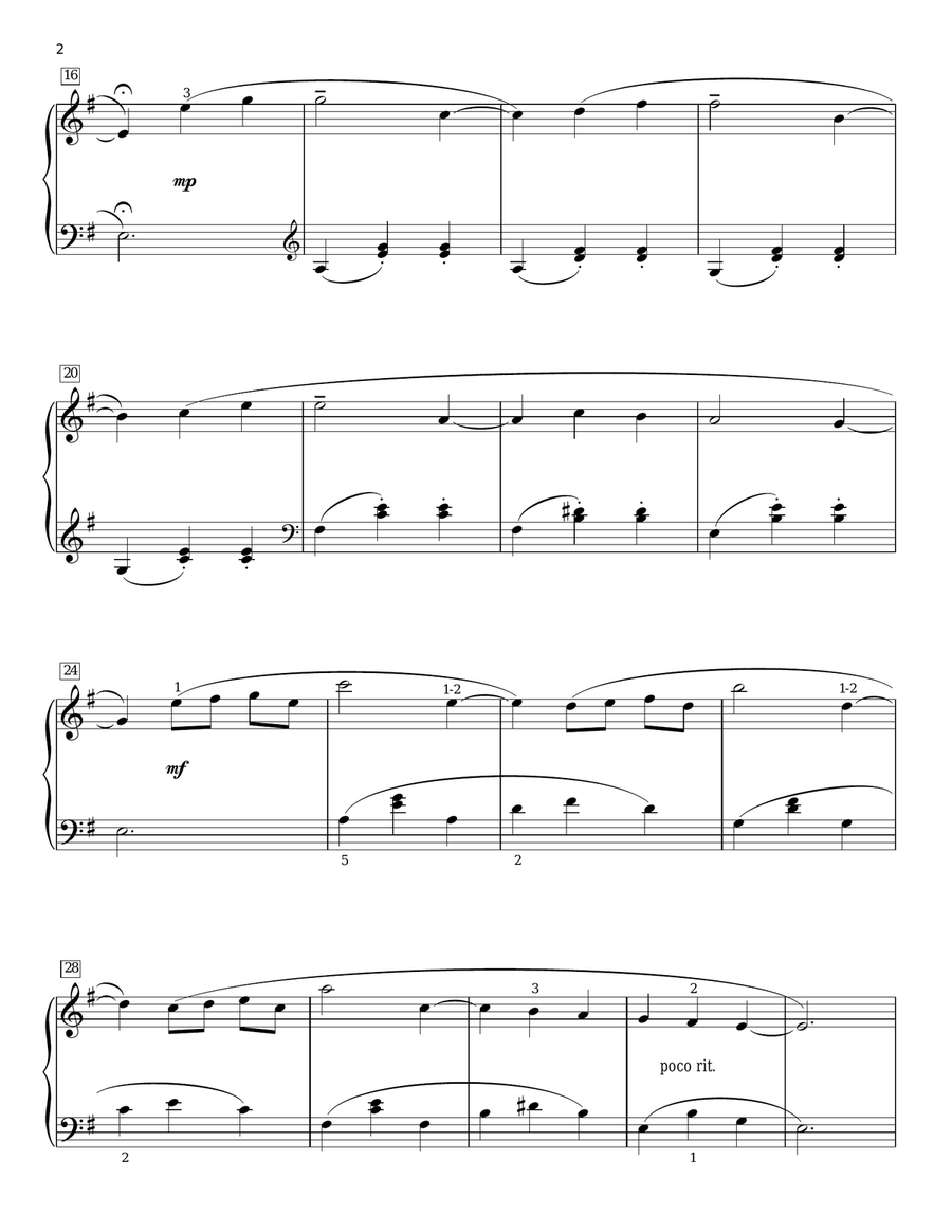 Marche Aux Fleurs (Flower Market) Piano Solo scores gallery preview page 2