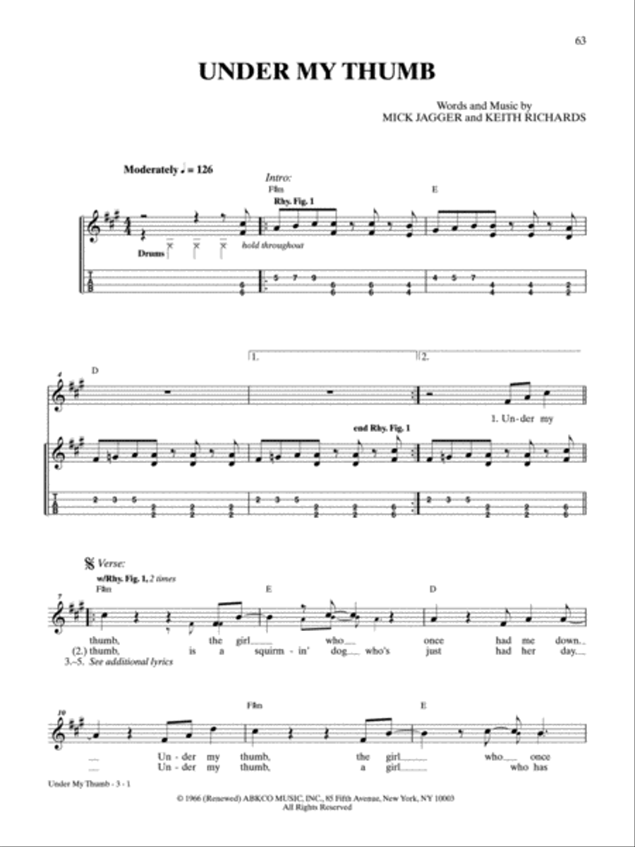 Uke 'An Play the Rolling Stones Ukulele scores gallery preview page 2