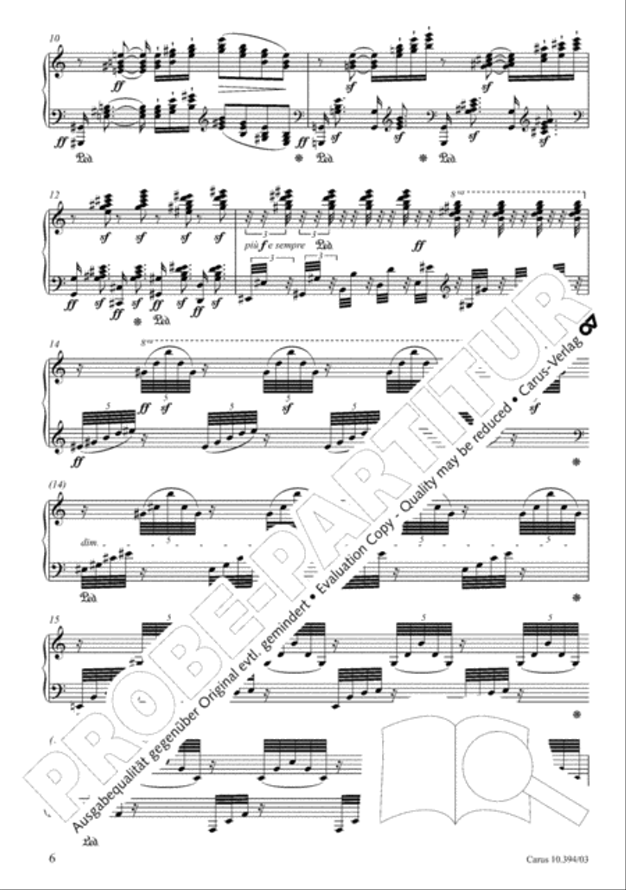 Fantasia for piano, choir and orchestra SSATB scores gallery preview page 7