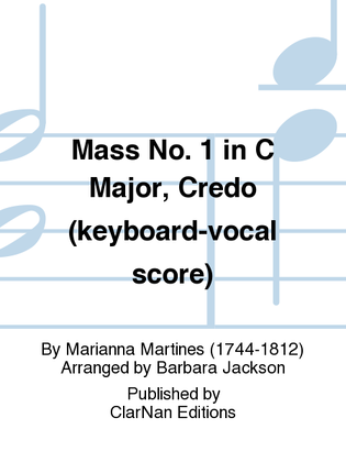 Mass No. 1 in C Major, Credo (keyboard-vocal score)