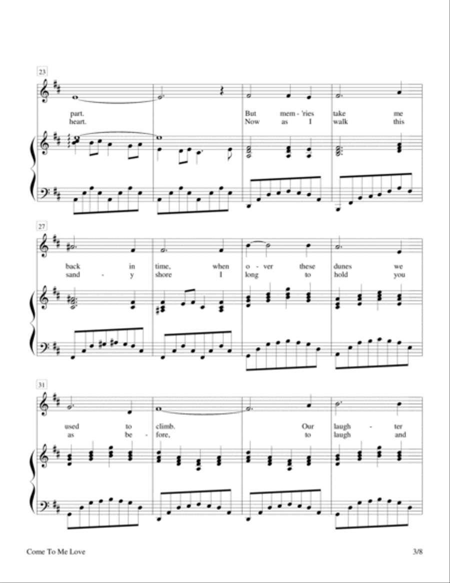 Come To Me Love Voice scores gallery preview page 3