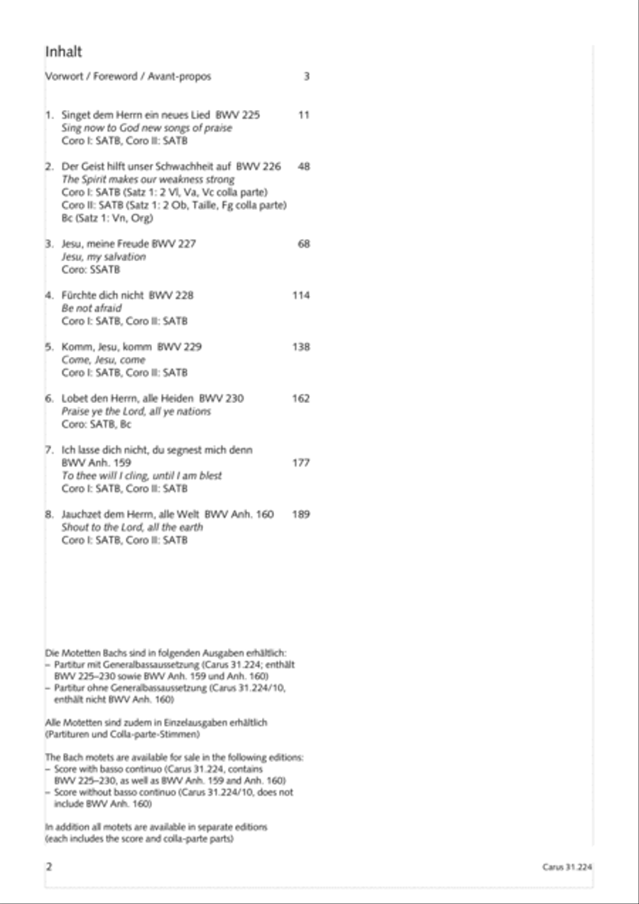 The Complete Motets (Samtliche Motetten) Choir scores gallery preview page 3