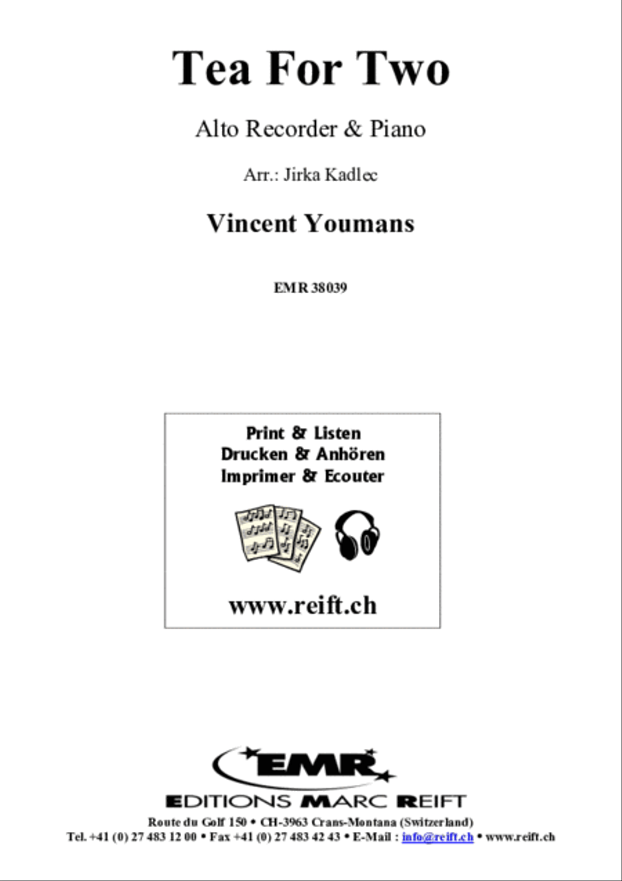 Tea For Two Alto Recorder scores gallery preview page 2