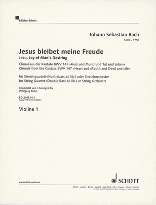 Book cover for Jesu, Joy of Man's Desiring, BWV 147