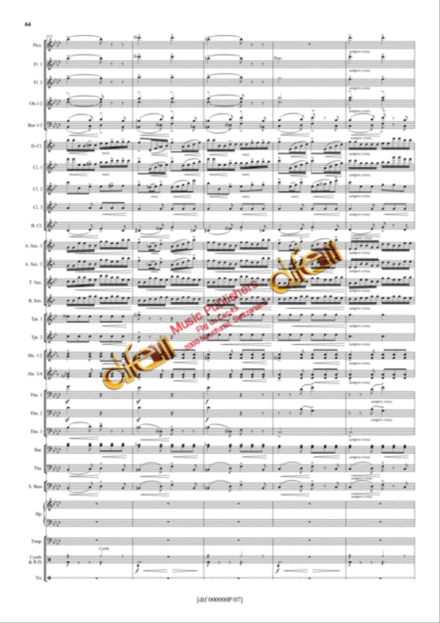 La Moldau Concert Band scores gallery preview page 63