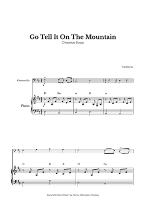 Go Tell It On The Mountain for Easy Cello and Piano