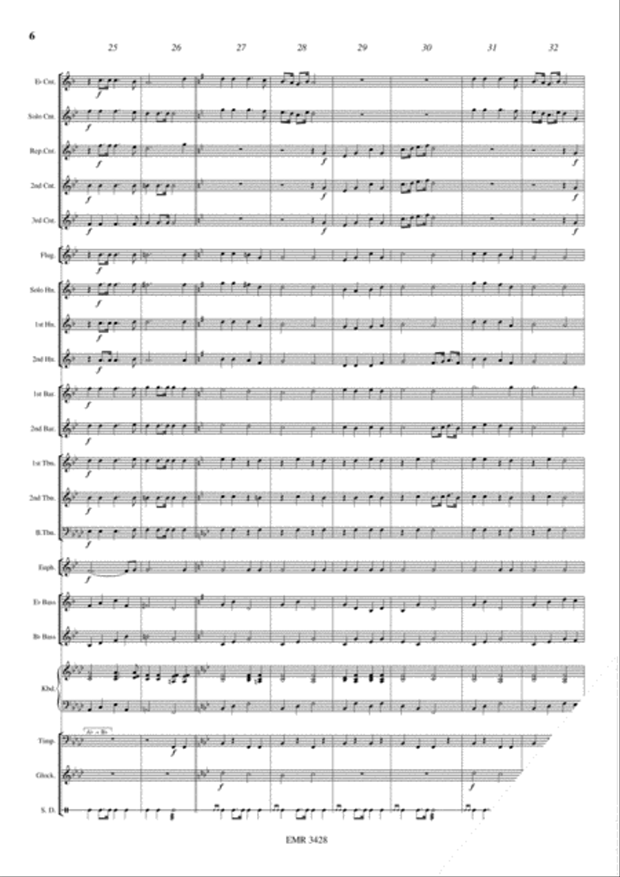 Trumpet Tune Brass Band scores gallery preview page 7