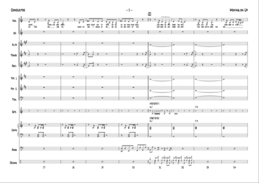 Moving On Up Tenor Saxophone scores gallery preview page 5