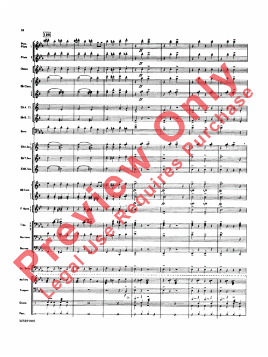 Looney Tunes Overture Looney Tunes Overture Concert Band scores gallery preview page 19