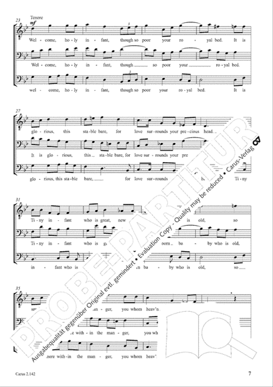 Christmas Carols of the World. Choral collection 4-Part scores gallery preview page 9