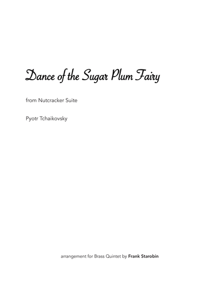 Dance of the Sugar Plum Fairy for Brass Quintet image number null