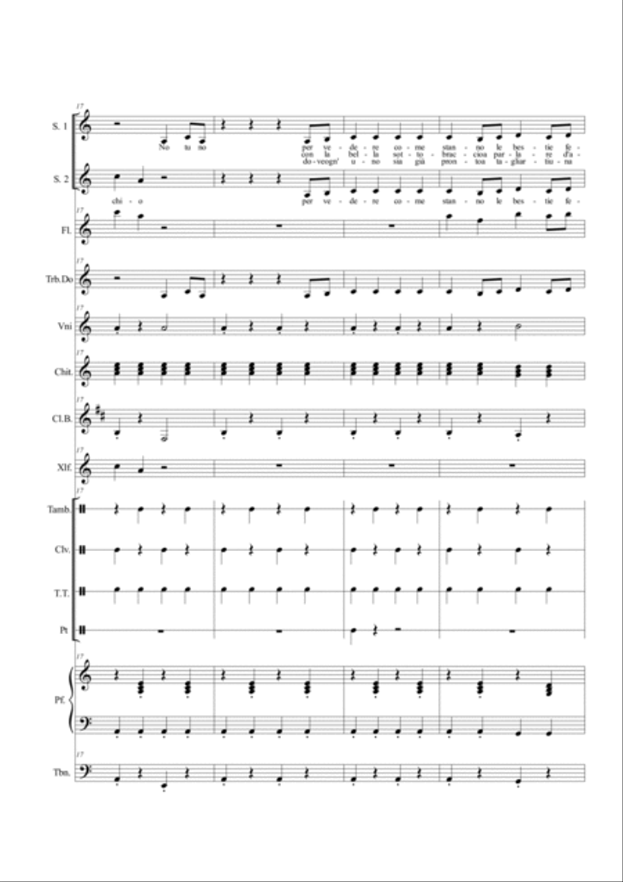 Vengo anch'io Full Orchestra scores gallery preview page 5