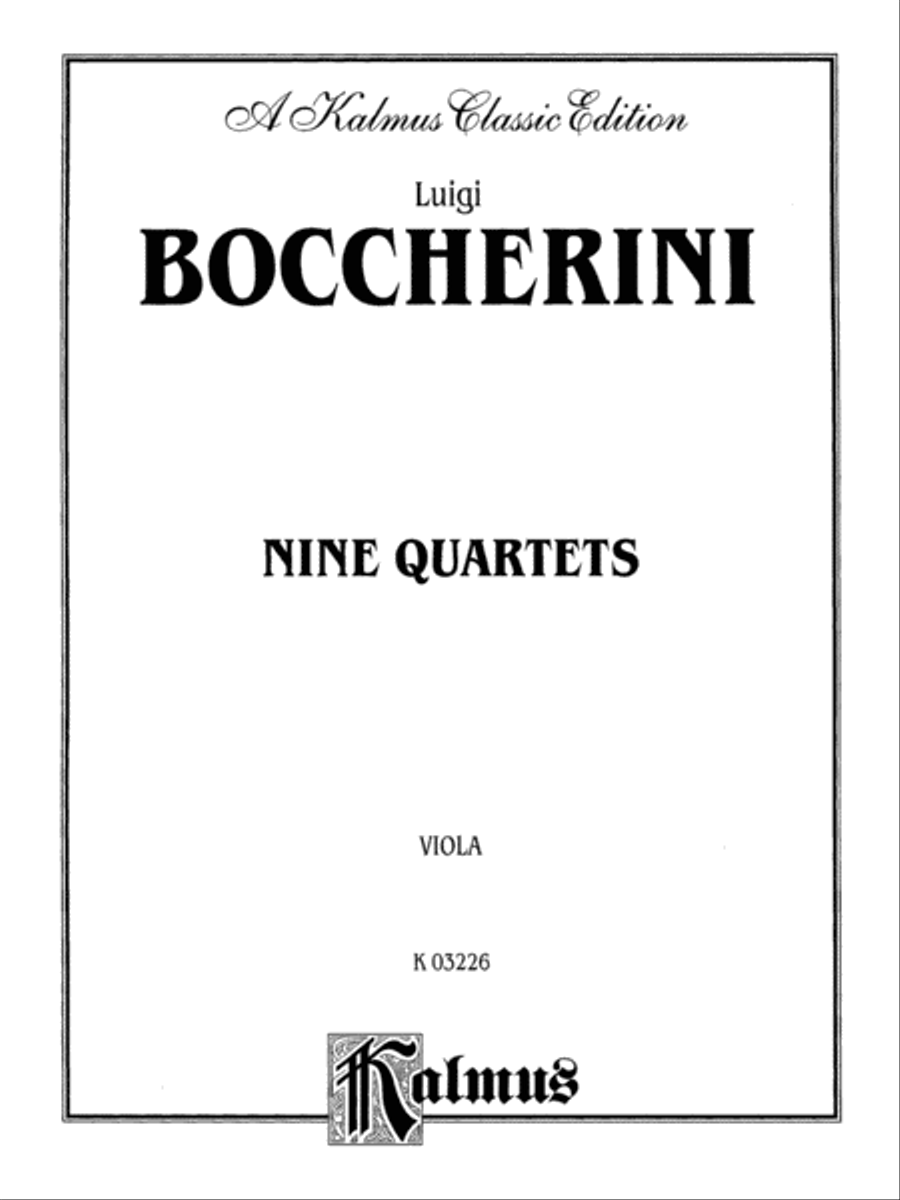 Nine Selected String Quartets