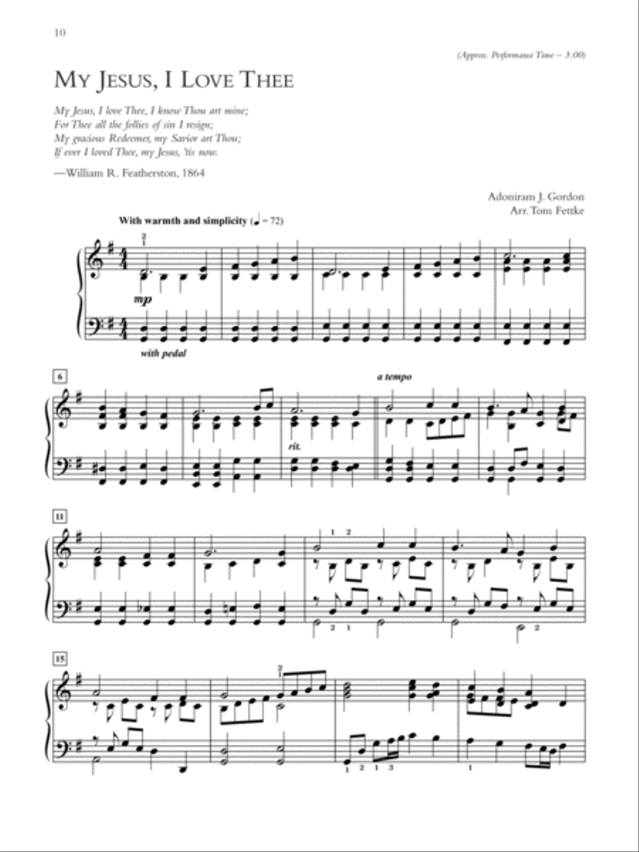 Gospel Hymns with a Velvet Touch Piano Solo scores gallery preview page 5