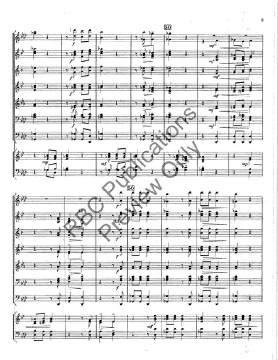 Echo Song Concert Band scores gallery preview page 6