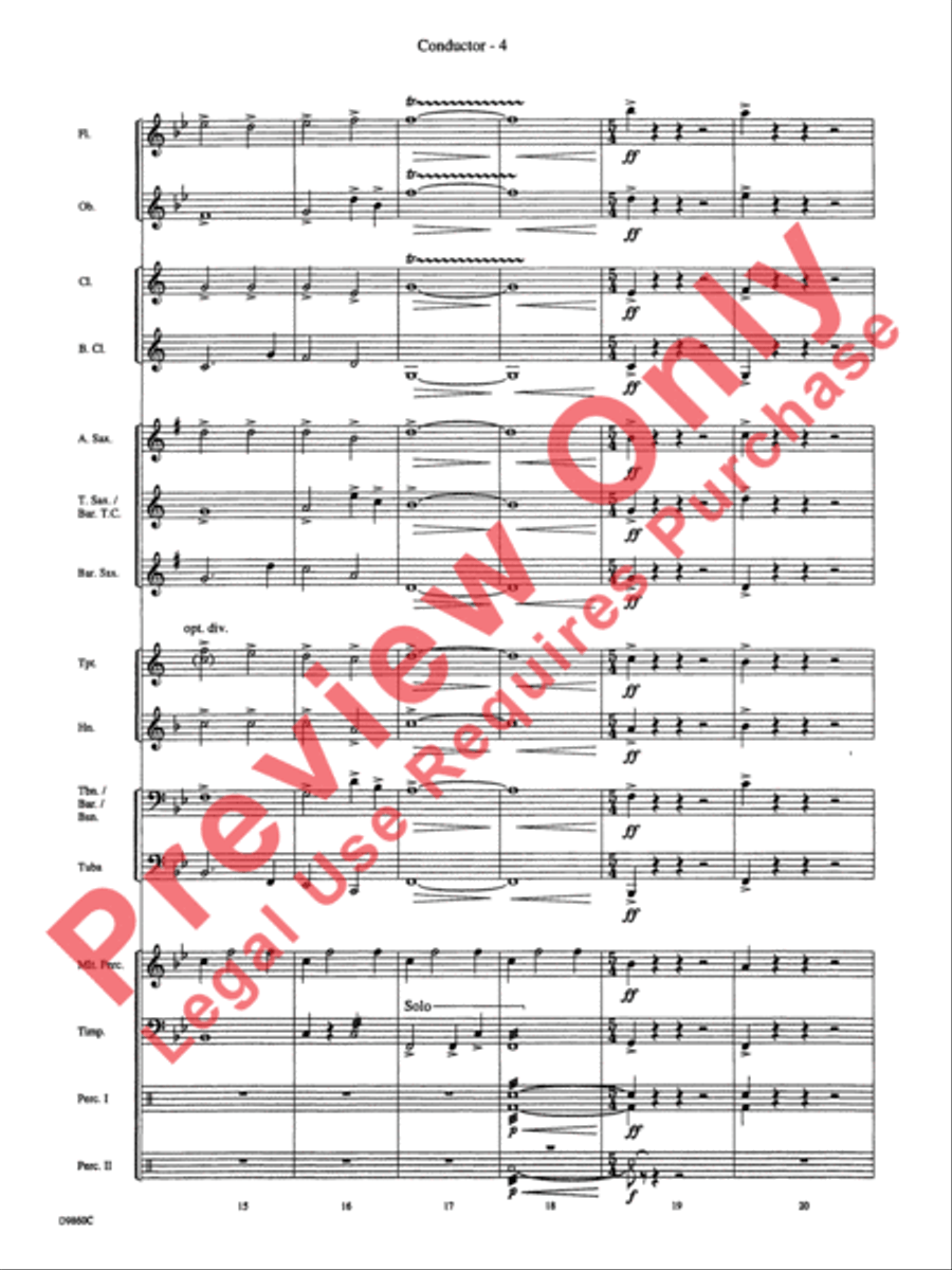 Quintilian Quintilian Concert Band scores gallery preview page 6