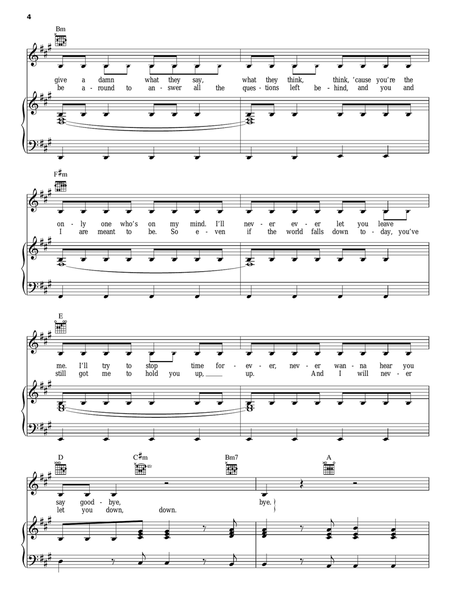 Untouched Piano, Vocal, Guitar scores gallery preview page 4
