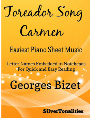 Toreador Song Easiest Piano Sheet Music