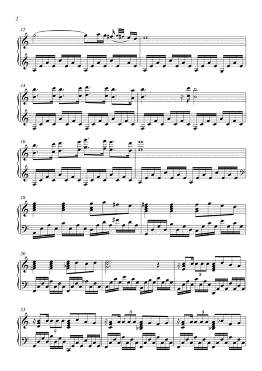 A Winter Romance Piano Solo scores gallery preview page 2