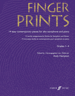 Book cover for Fingerprints for Alto Saxophone and Piano