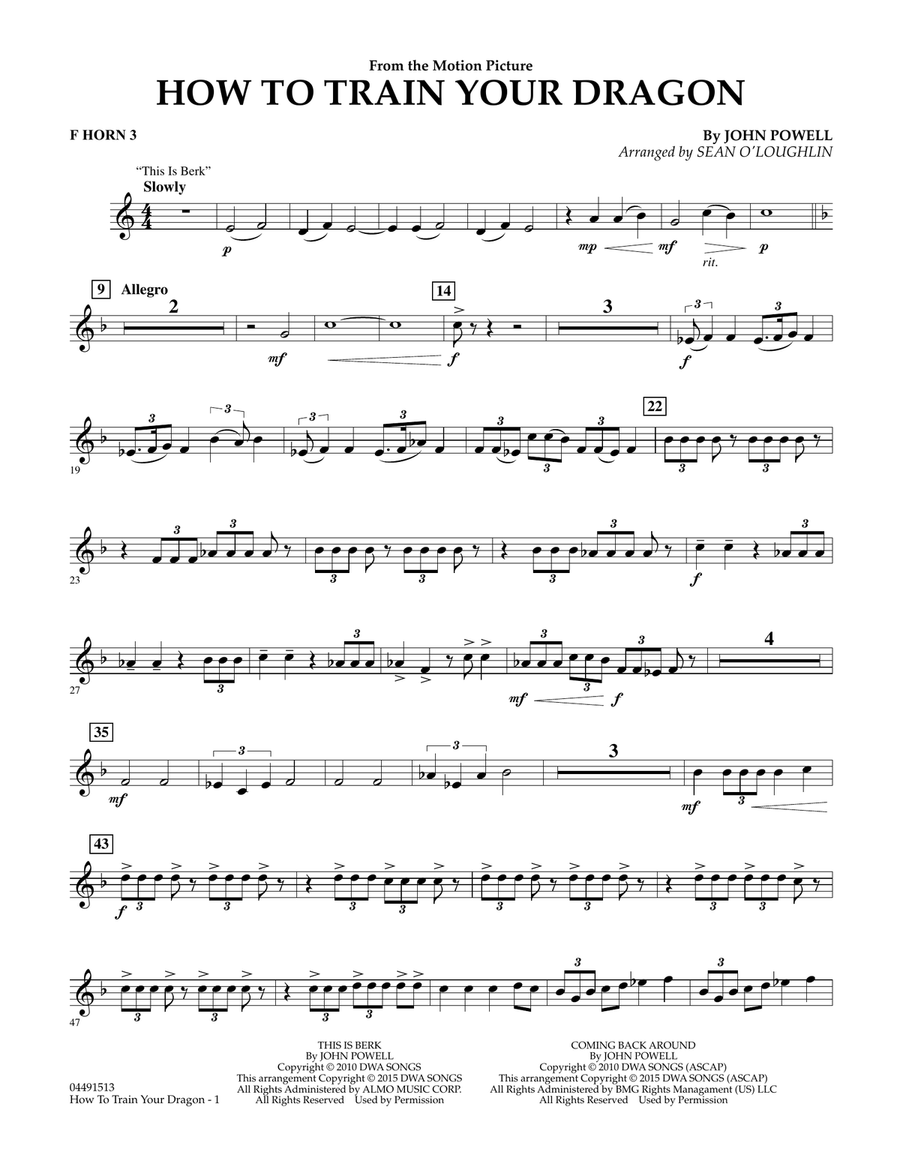 Book cover for How to Train Your Dragon - F Horn 3