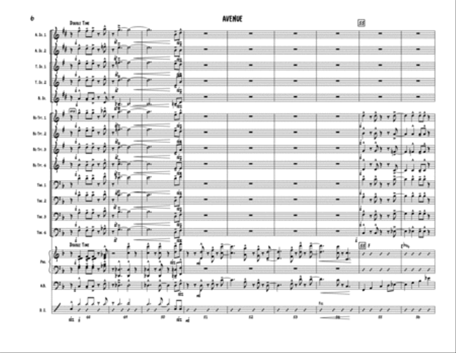 Avenue (Score) Jazz Ensemble scores gallery preview page 6