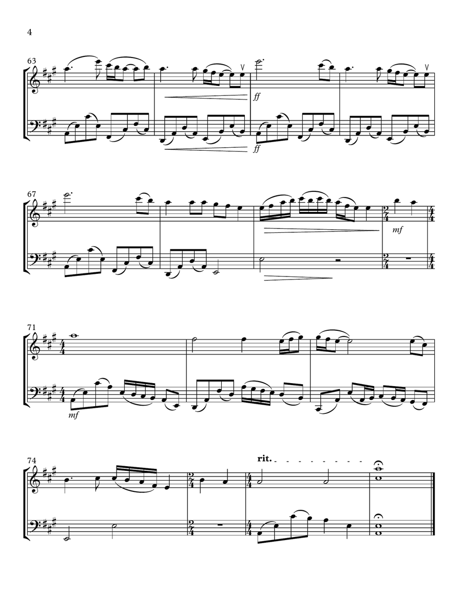 I Will Always Love You String Duet scores gallery preview page 4