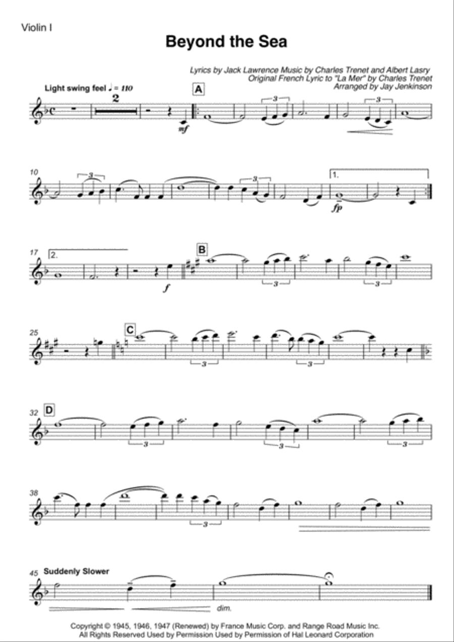 Beyond The Sea String Quartet scores gallery preview page 2