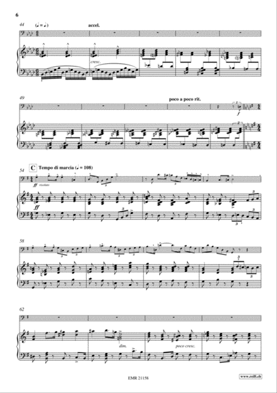 Concerto No. 2 Bass Trombone scores gallery preview page 6