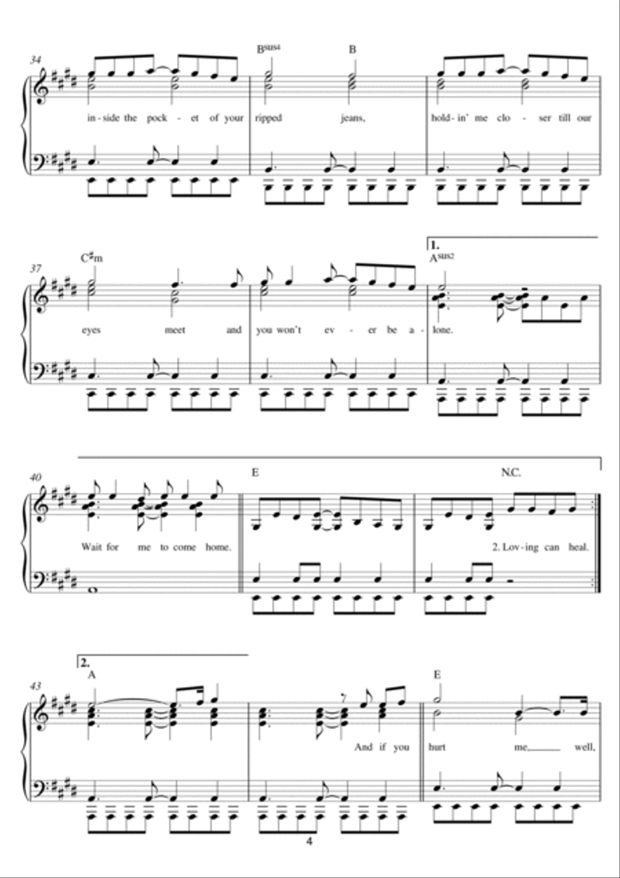 Photograph Photograph Easy Piano scores gallery preview page 4