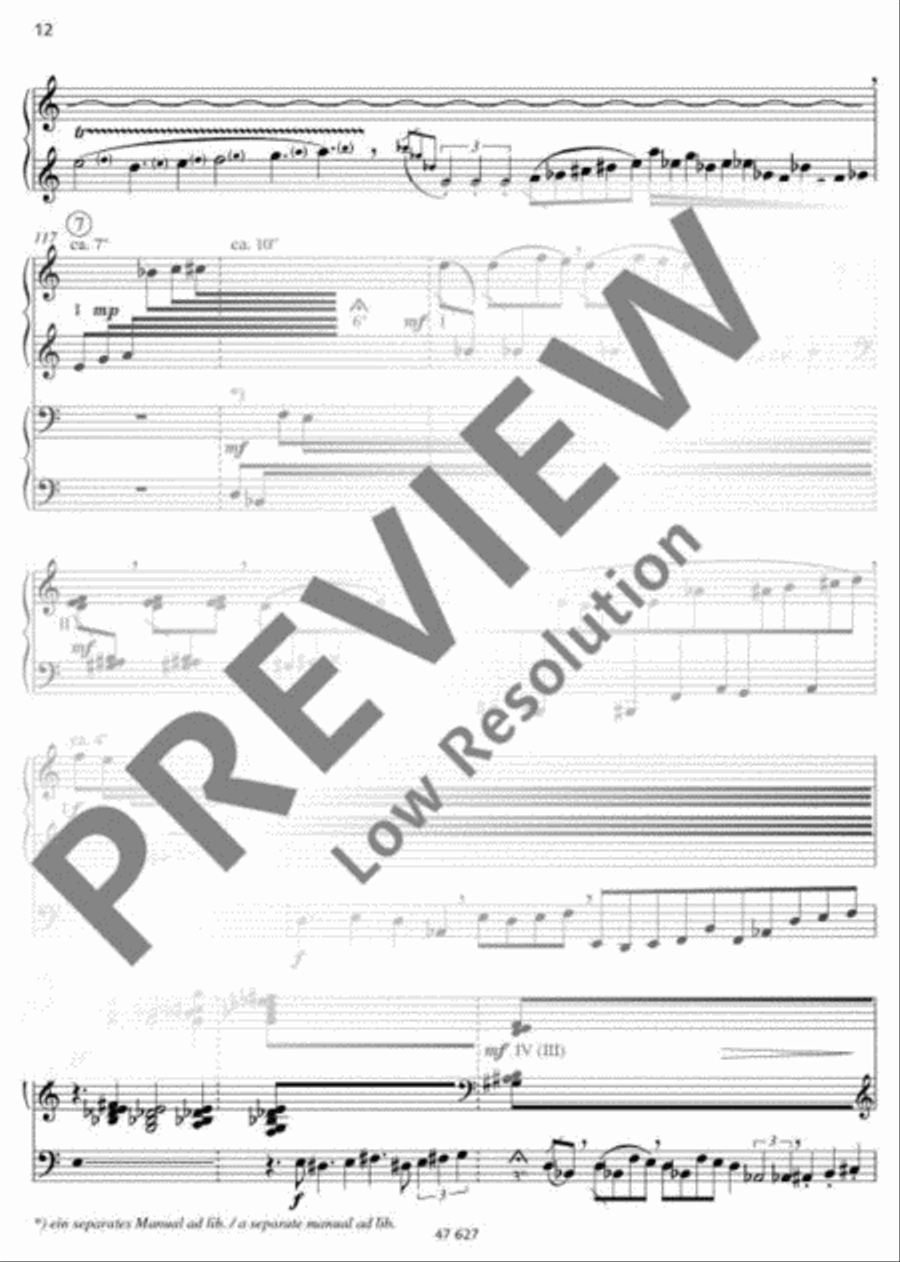 Cantus ad pacem Organ scores gallery preview page 13