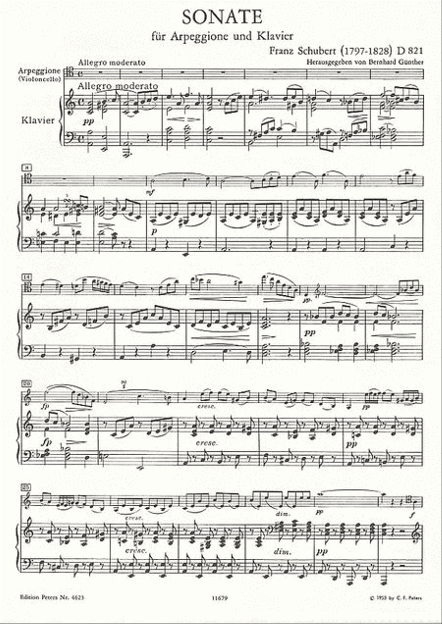 Arpeggione Sonata Piano Accompaniment scores gallery preview page 2
