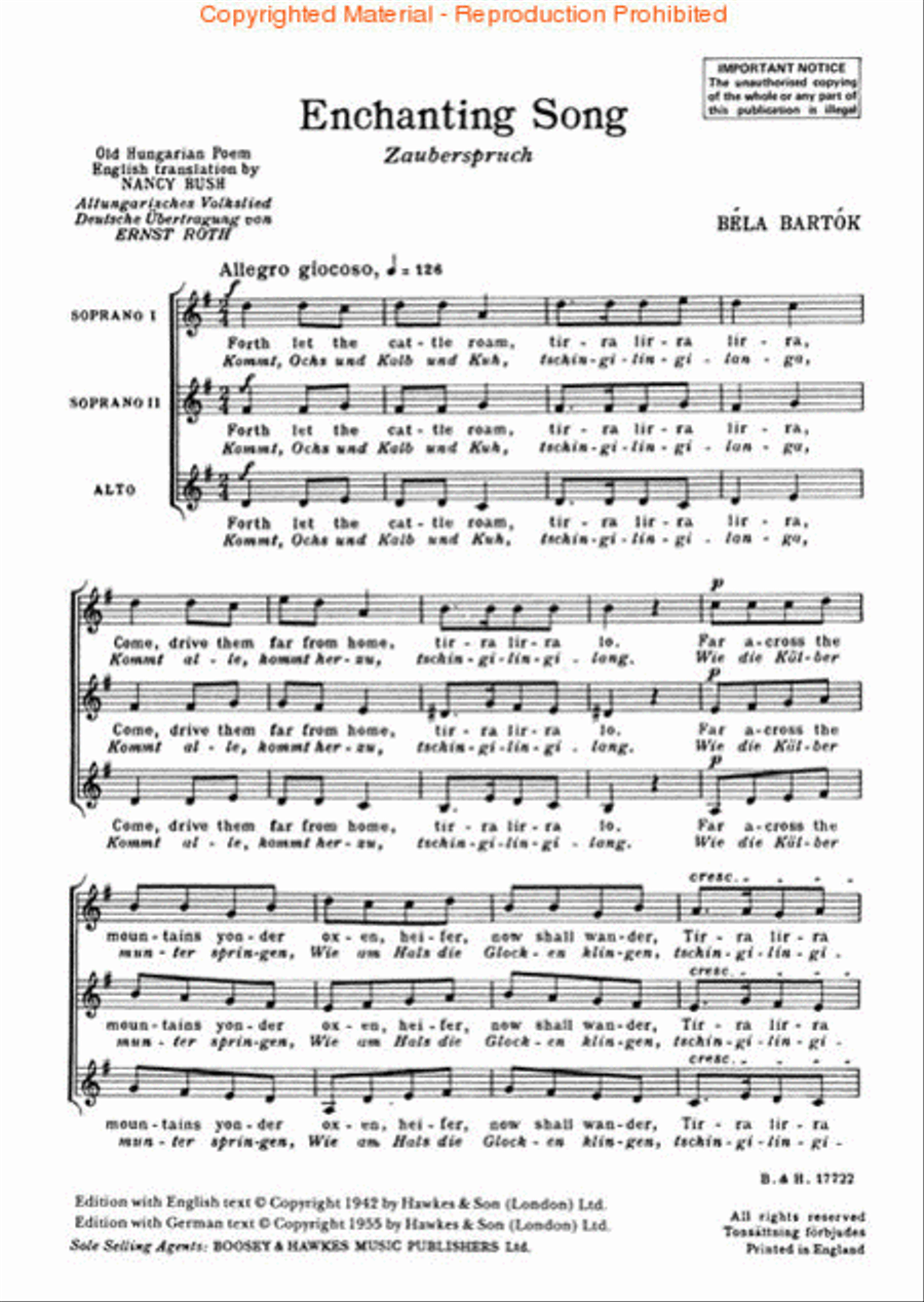 Enchanting Song SSA scores gallery preview page 2