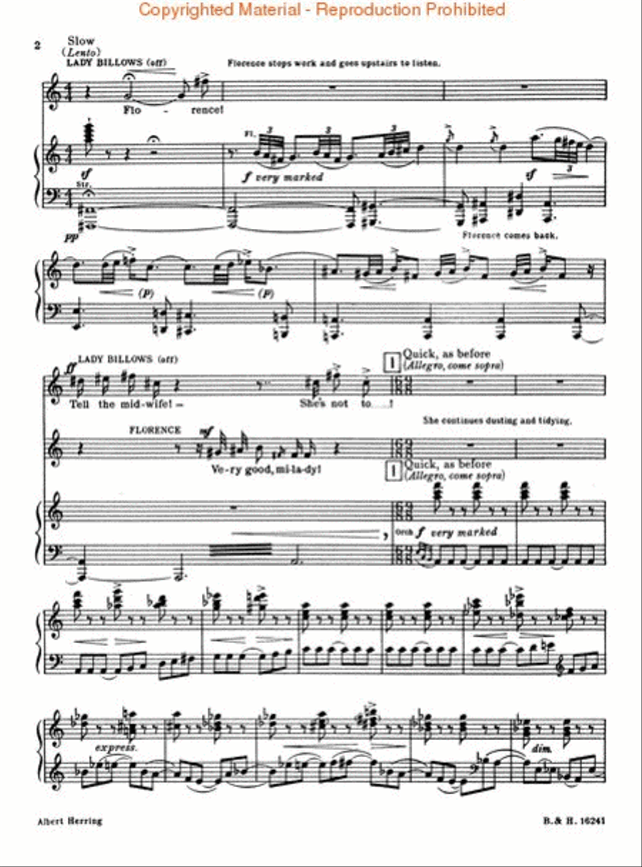 Albert Herring, Op. 39 Albert Herring, Op. 39 Orchestra scores gallery preview page 3