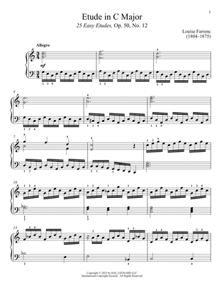 Book cover for Etude in C Major